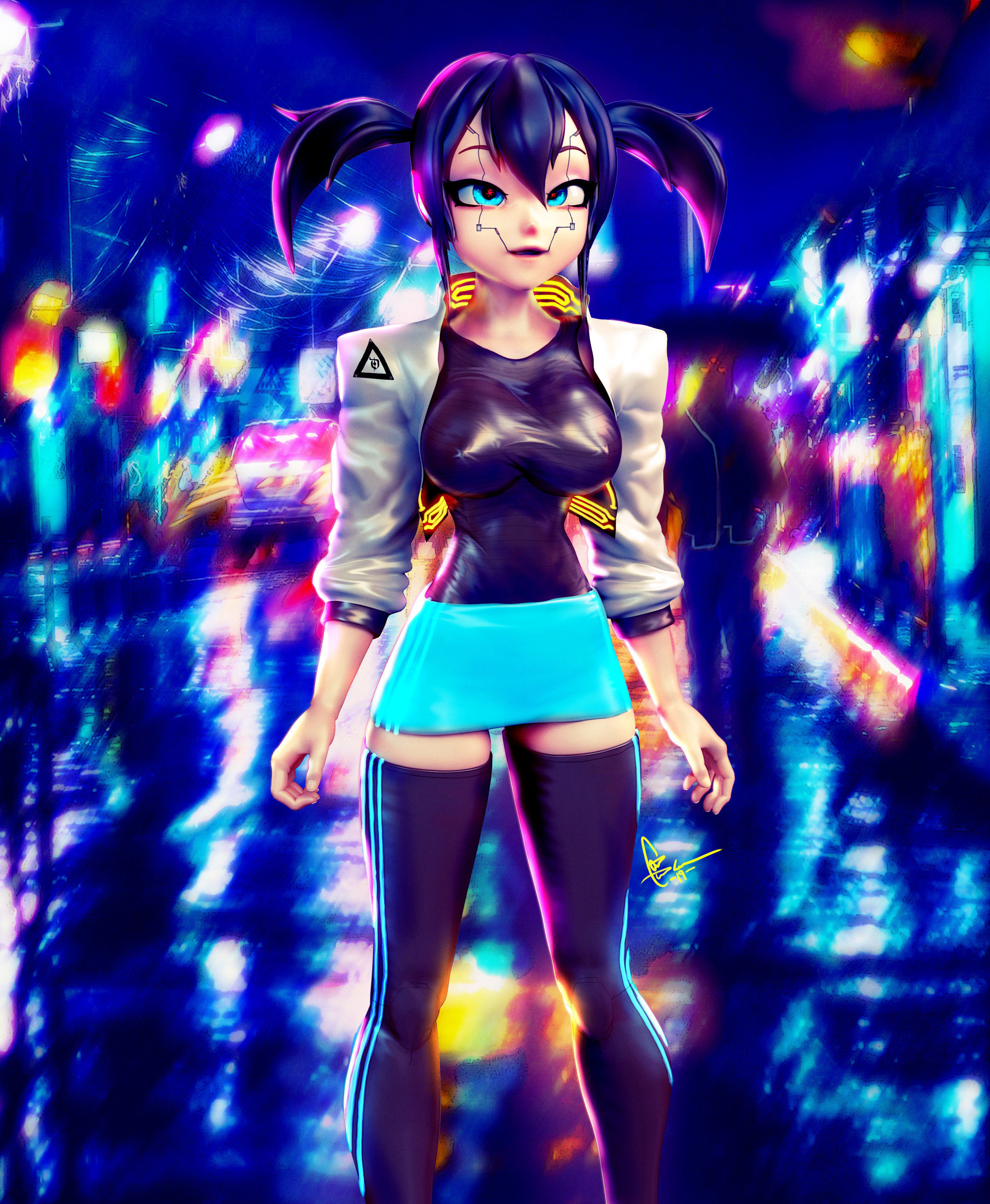 H Girl Premium Bundle for Daz3D and Poser 3D model_3