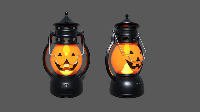 Halloween Lantern Low-poly 3D model