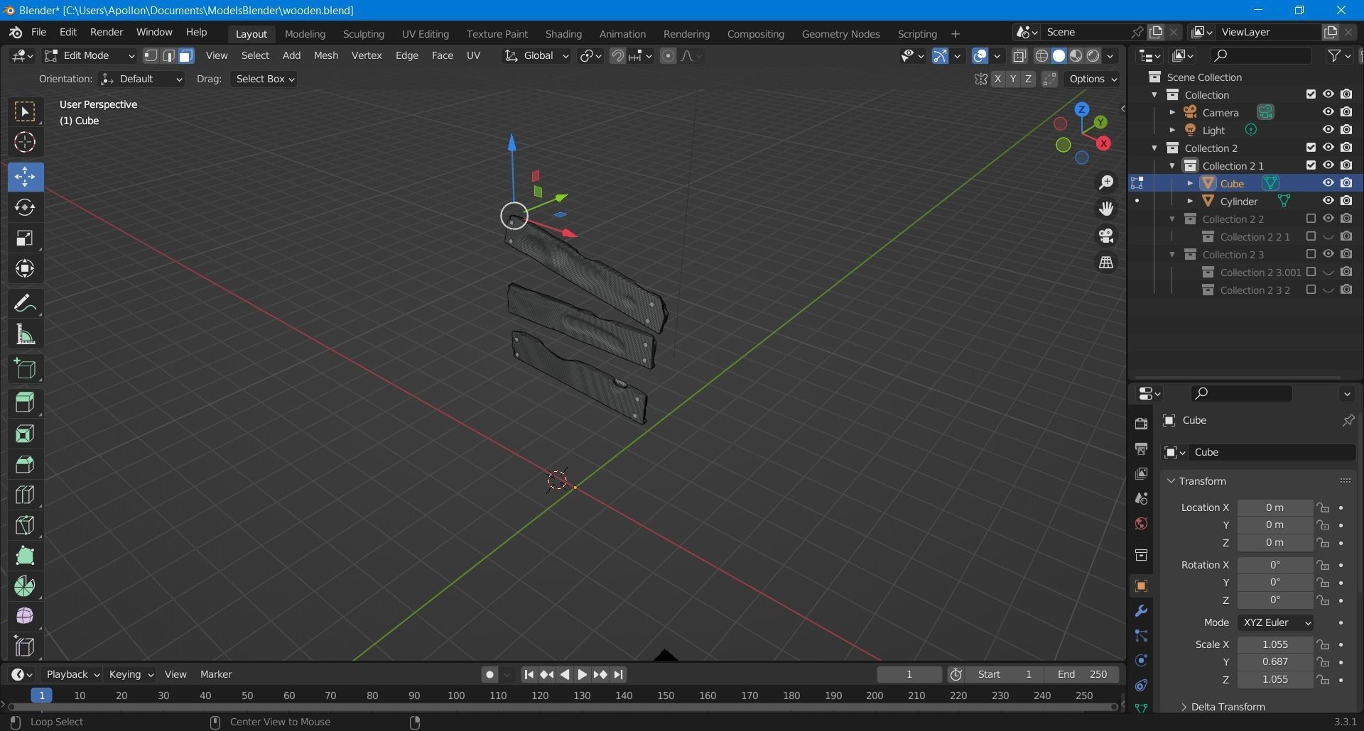 Boarded Window Low-poly 3D model_2
