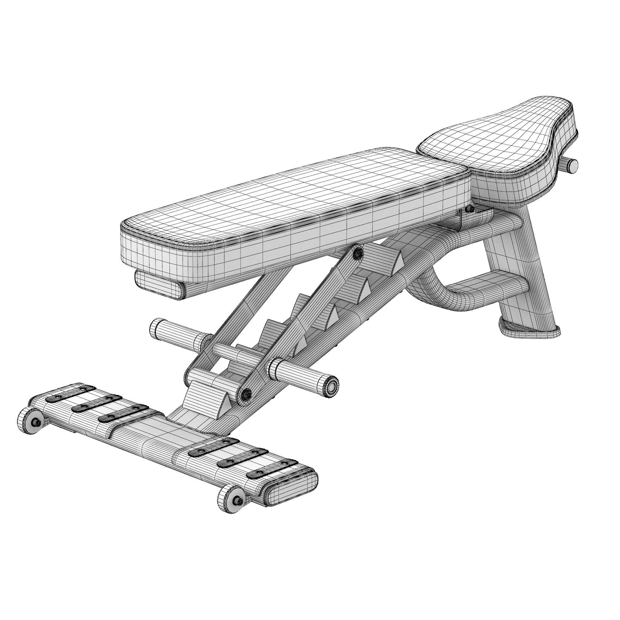 E-7039 Super Bench 3D model_6