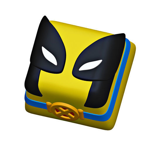Wolverine Keycaps  Hugh Jackman  Marvel Comics  3D print model_3