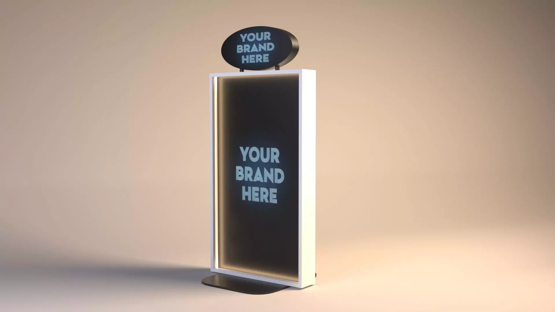 Display Unit Low-poly 3D model_0