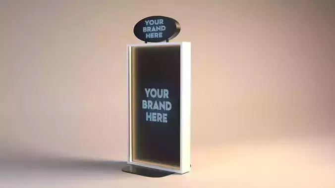 Display Unit Low-poly 3D model