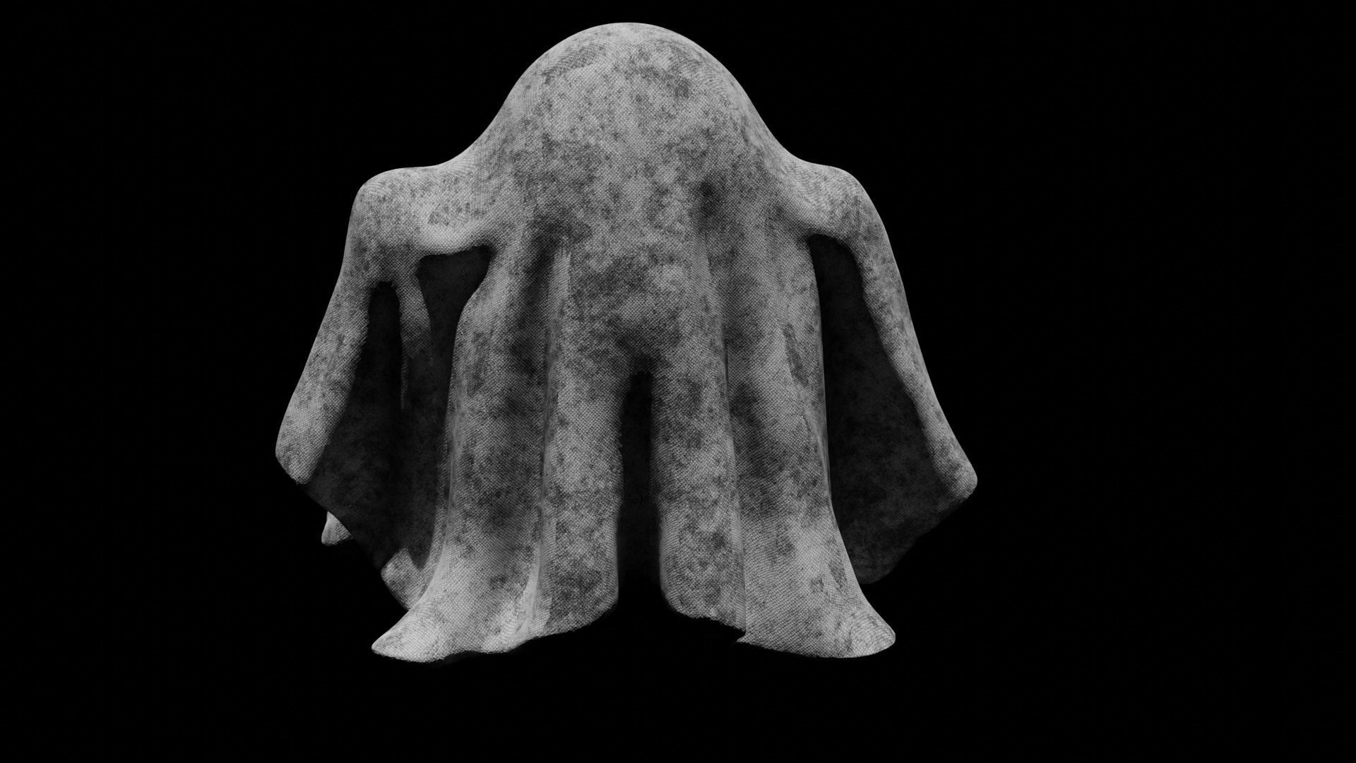 Ghost Halloween Model 3D model_1