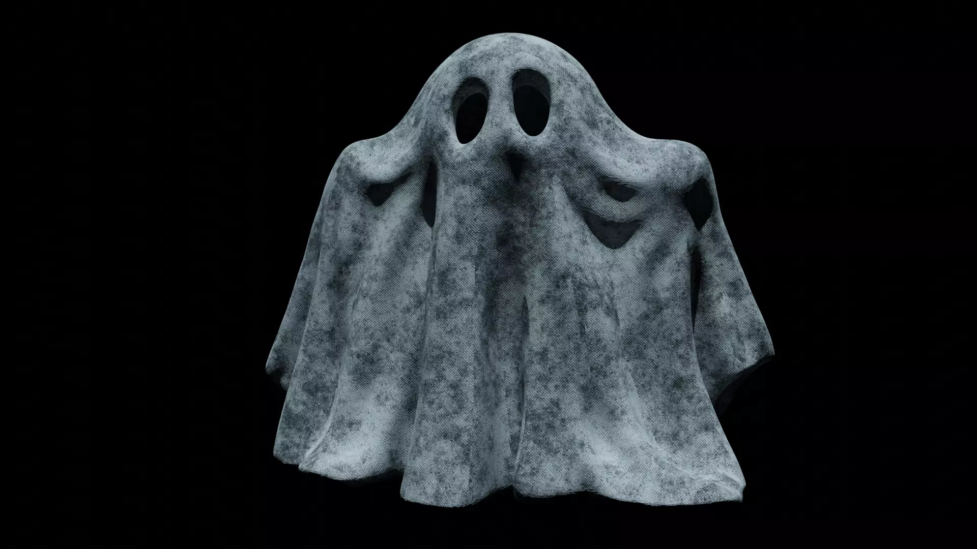 Ghost Halloween Model 3D model_0