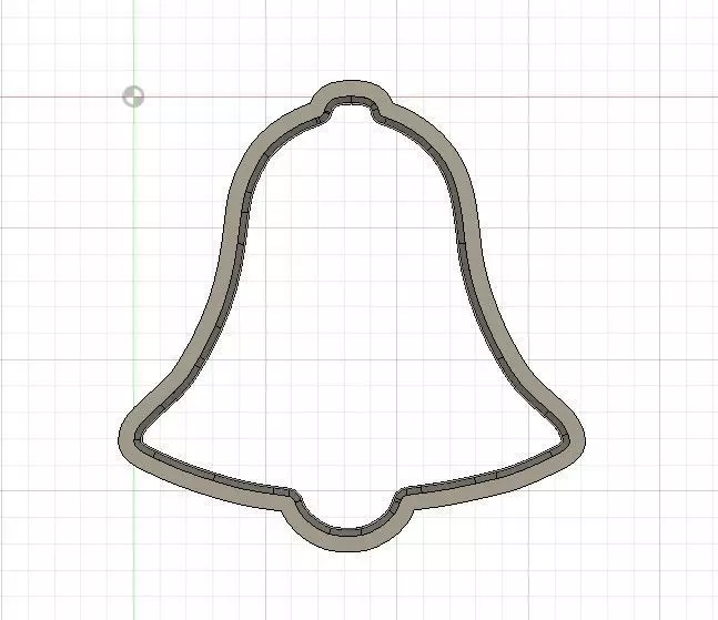 Christmas Bell Cookie and Fondant Cutter with Embosser 3D print model_0