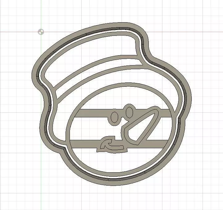 Christmas Snowman Cookie and Fondant Cutter with Embosser 3D print model_0