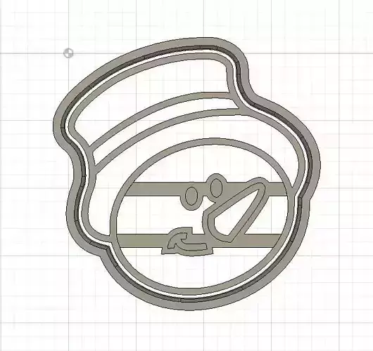 Christmas Snowman Cookie and Fondant Cutter with Embosser 3D print model Christmas Snowman Cookie and Fondant Cutter with Embosser 3D print model