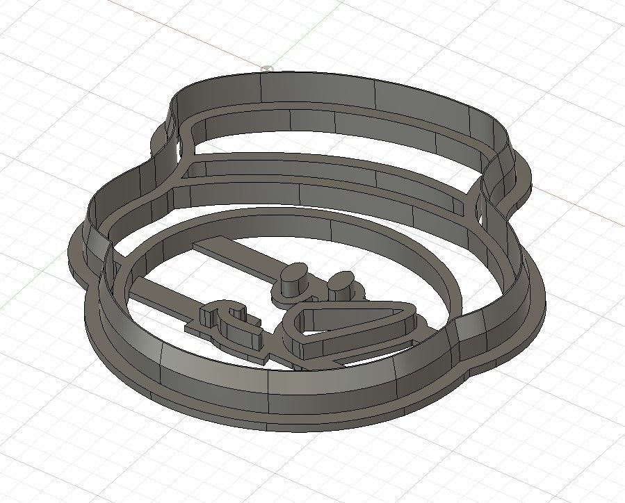 Christmas Snowman Cookie and Fondant Cutter with Embosser 3D print model_1