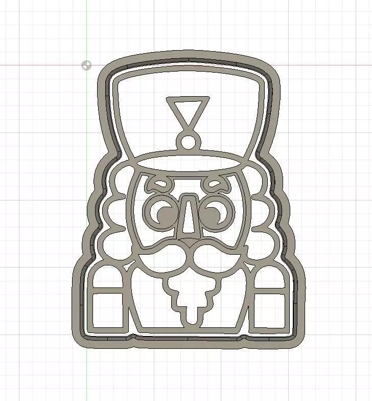 Christmas Nutcracker Cookie and Fondant Cutter with Embosser 3D print model_0