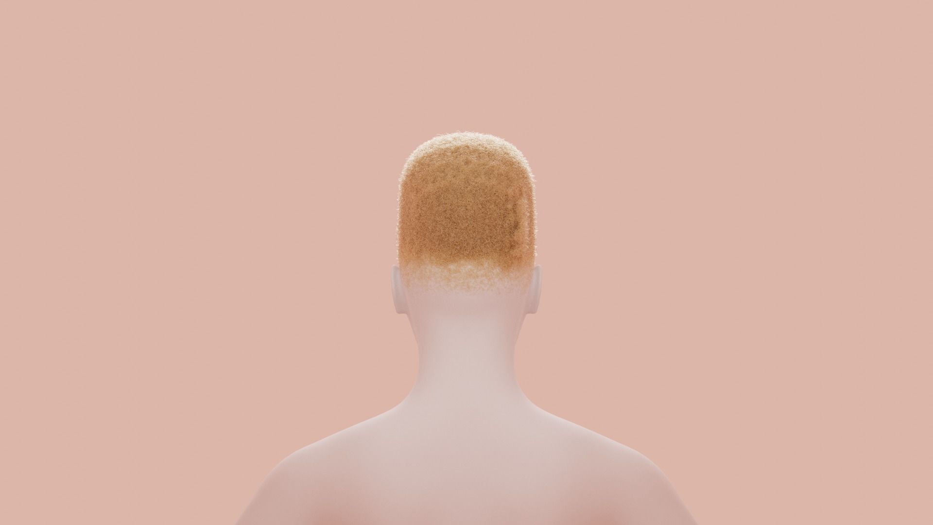 Flat Top Hair 3D model_19