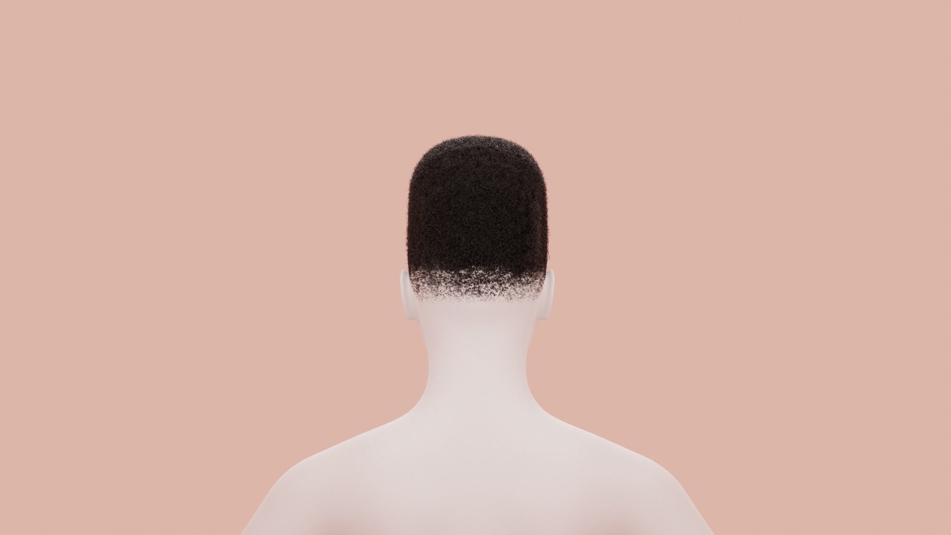 Flat Top Hair 3D model_17