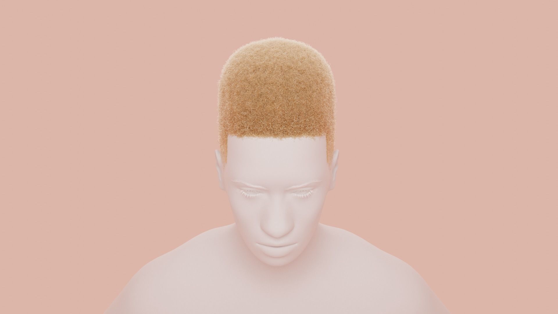 Flat Top Hair 3D model_30