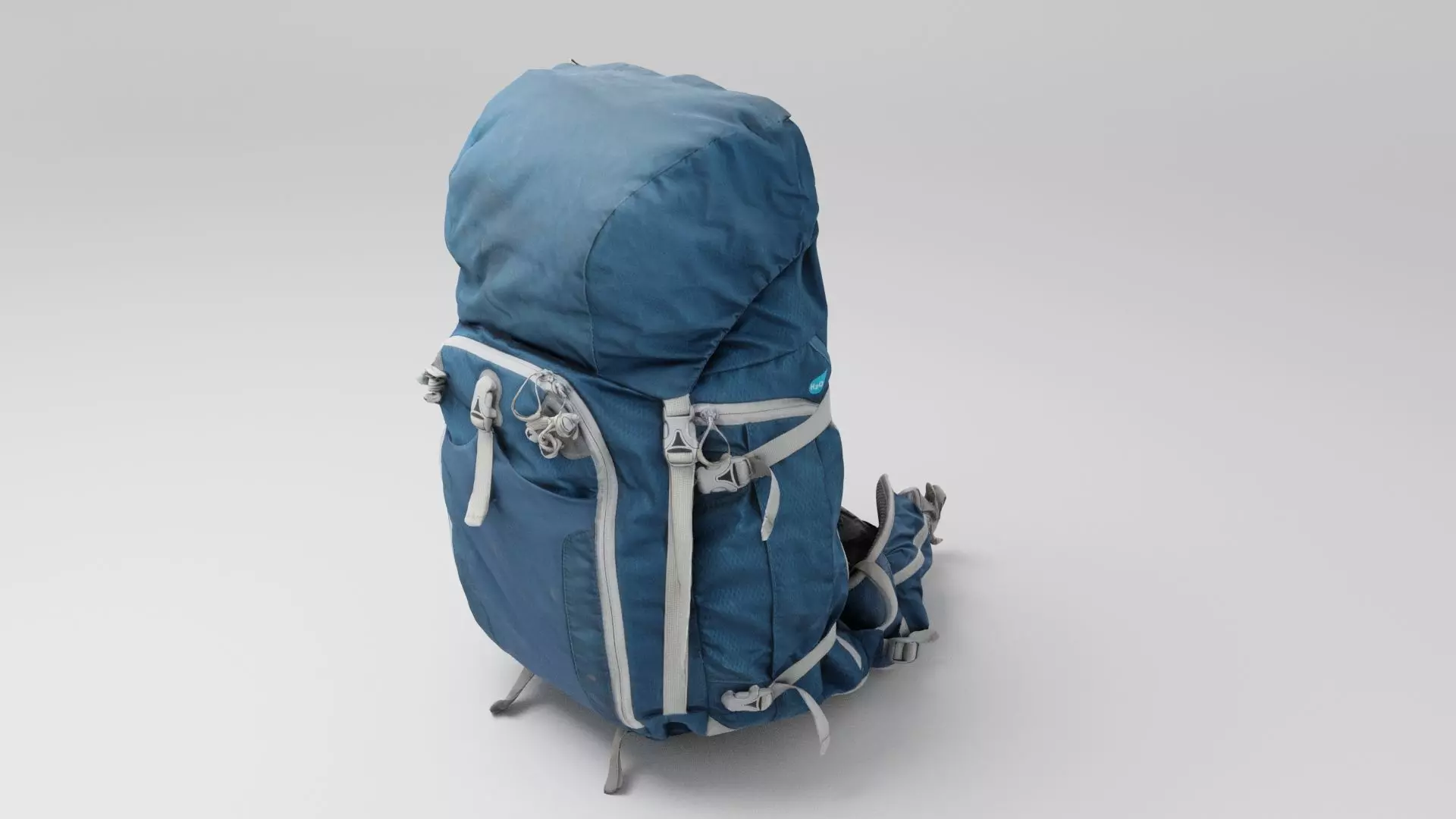 large hiking backpack for tourism 3D model_0