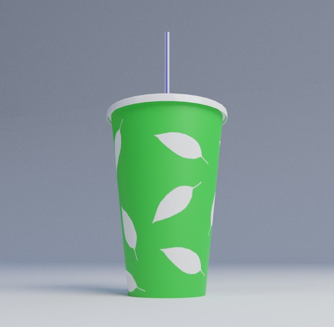 Disposable cup 3D model_3