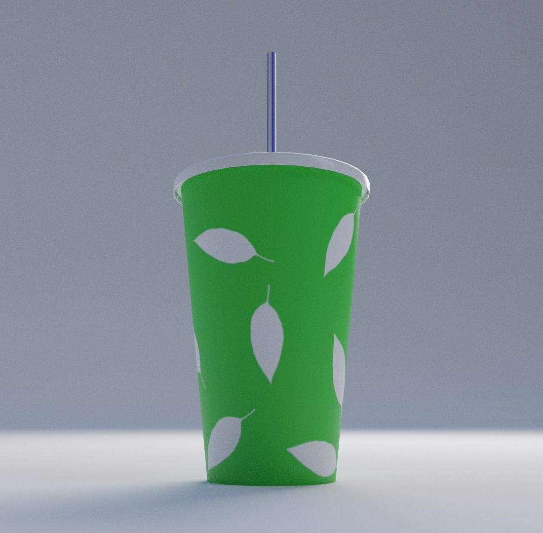 Disposable cup 3D model_4