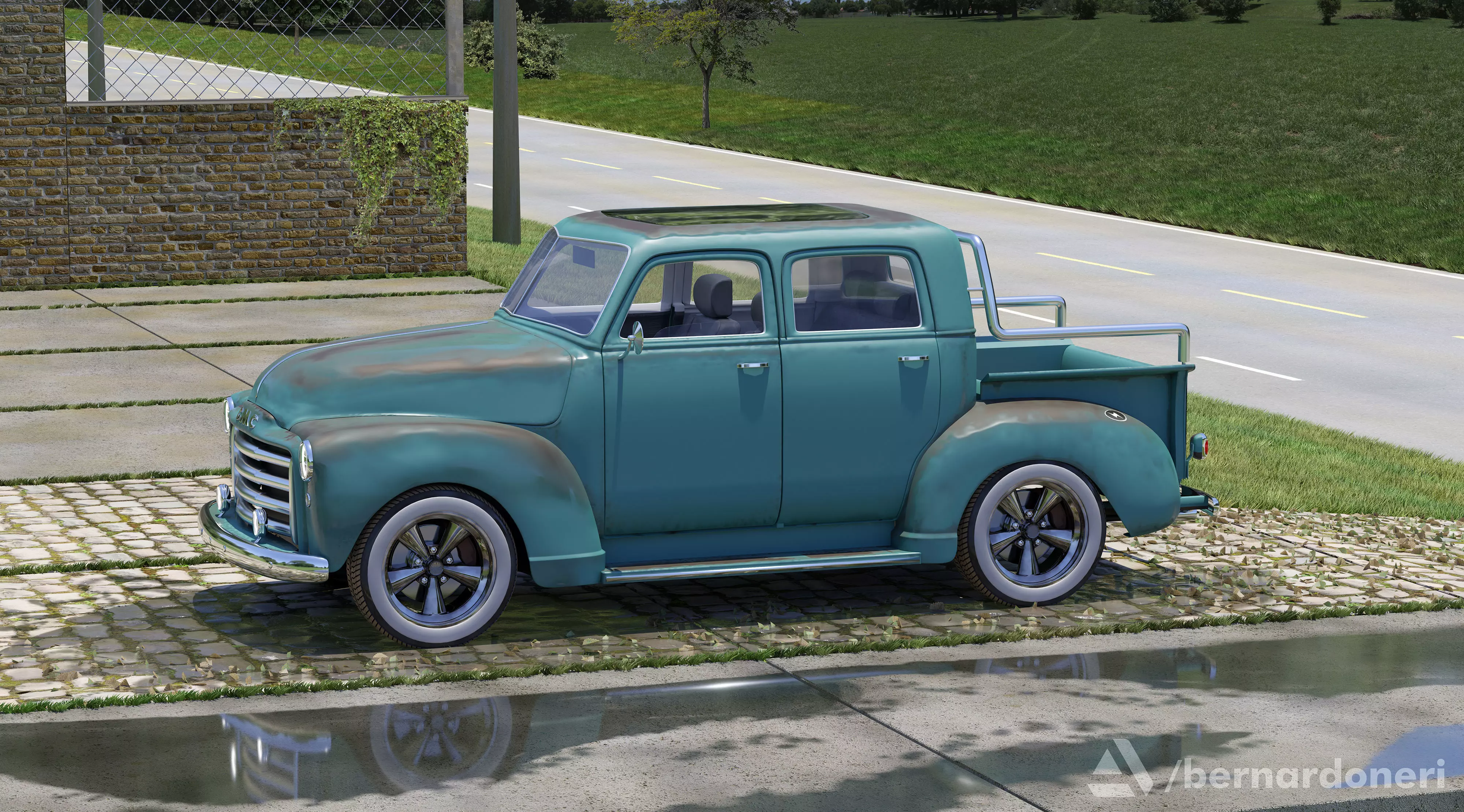 GMC 1953 pickup 3D model