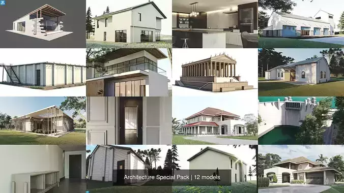 Architecture Special Pack 3D Model Collection
