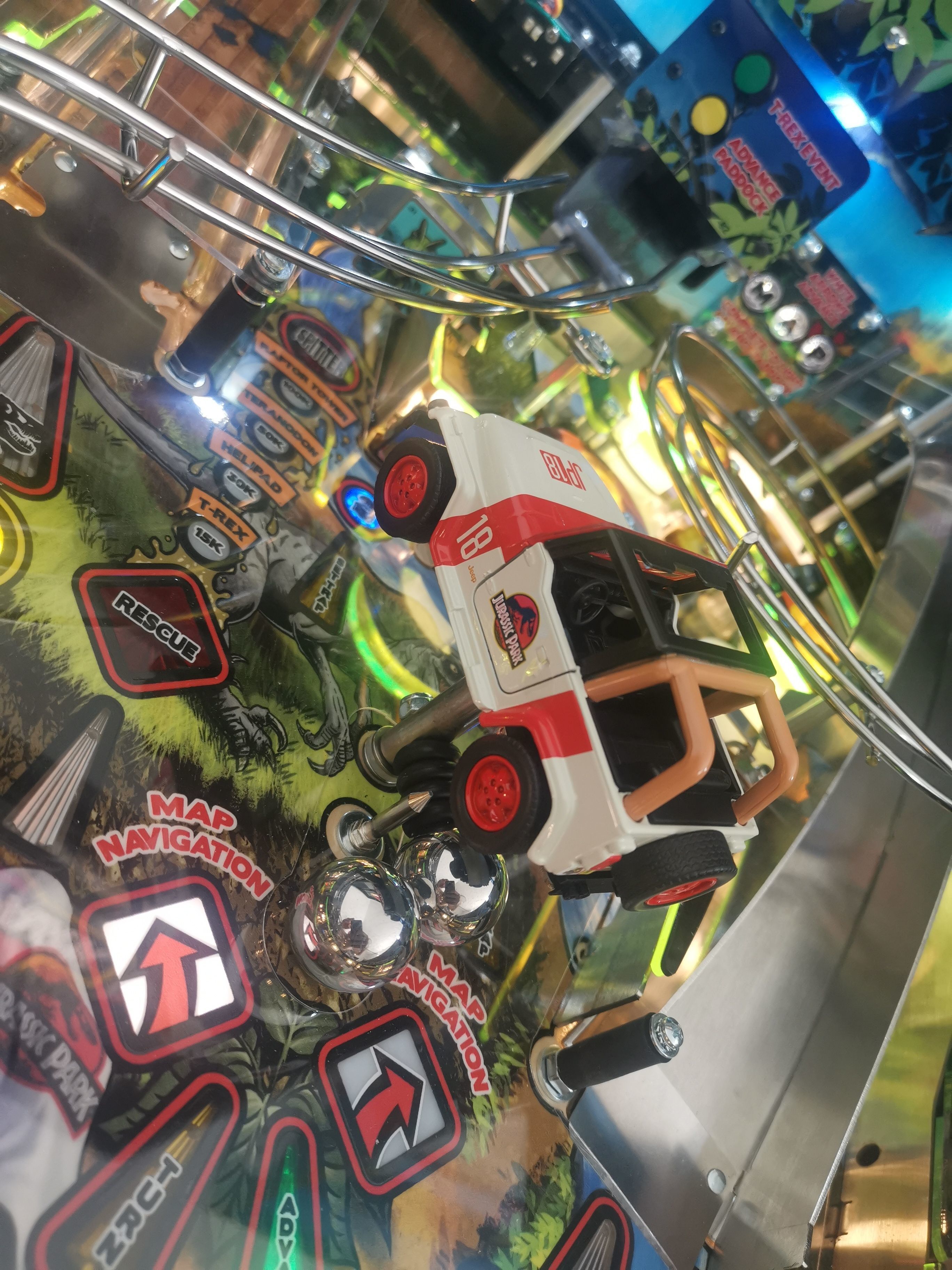 Adapter for Toycar for Stern Pinball Jurassic Park 3D print model_7