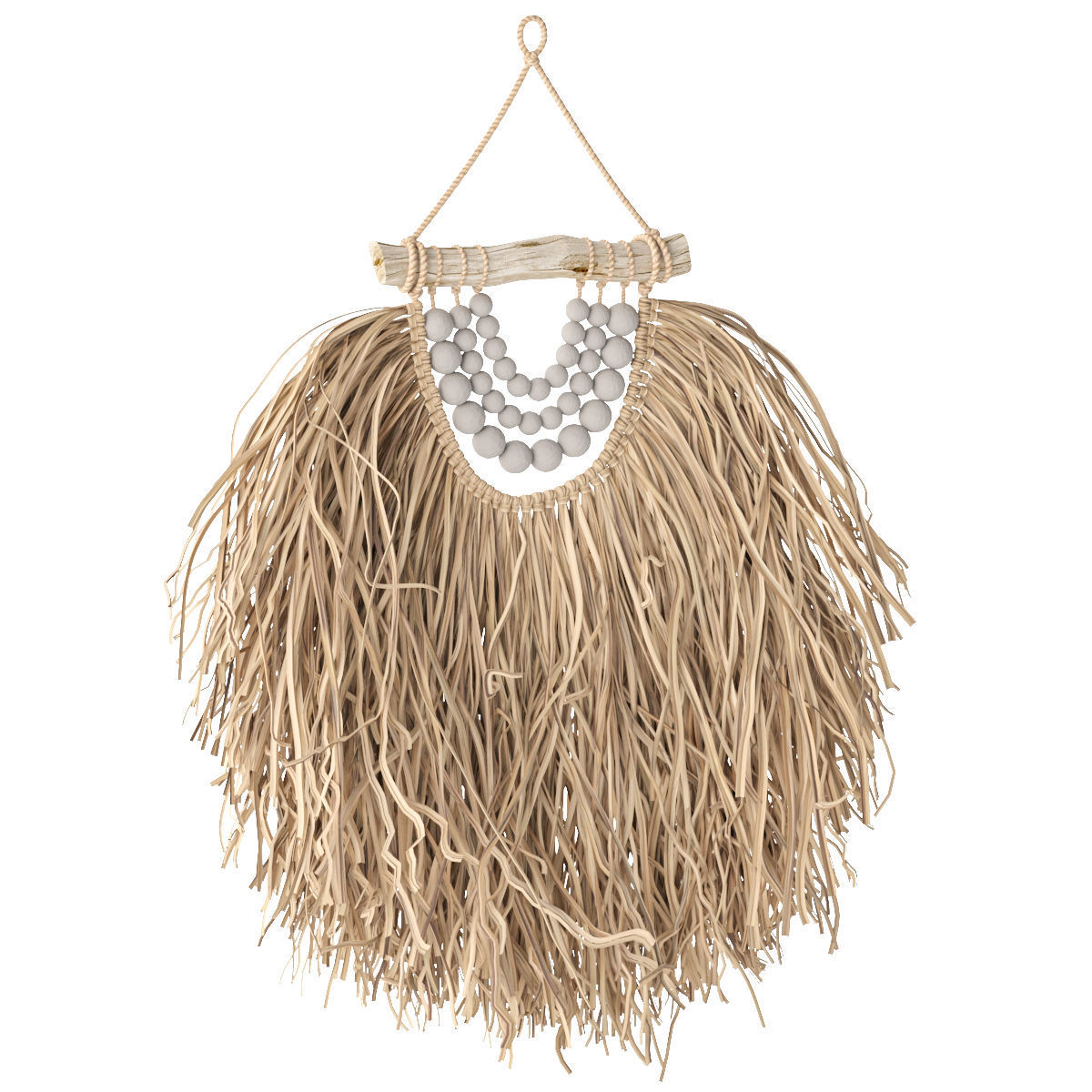 Raffia Handmade Boho 3D model_1