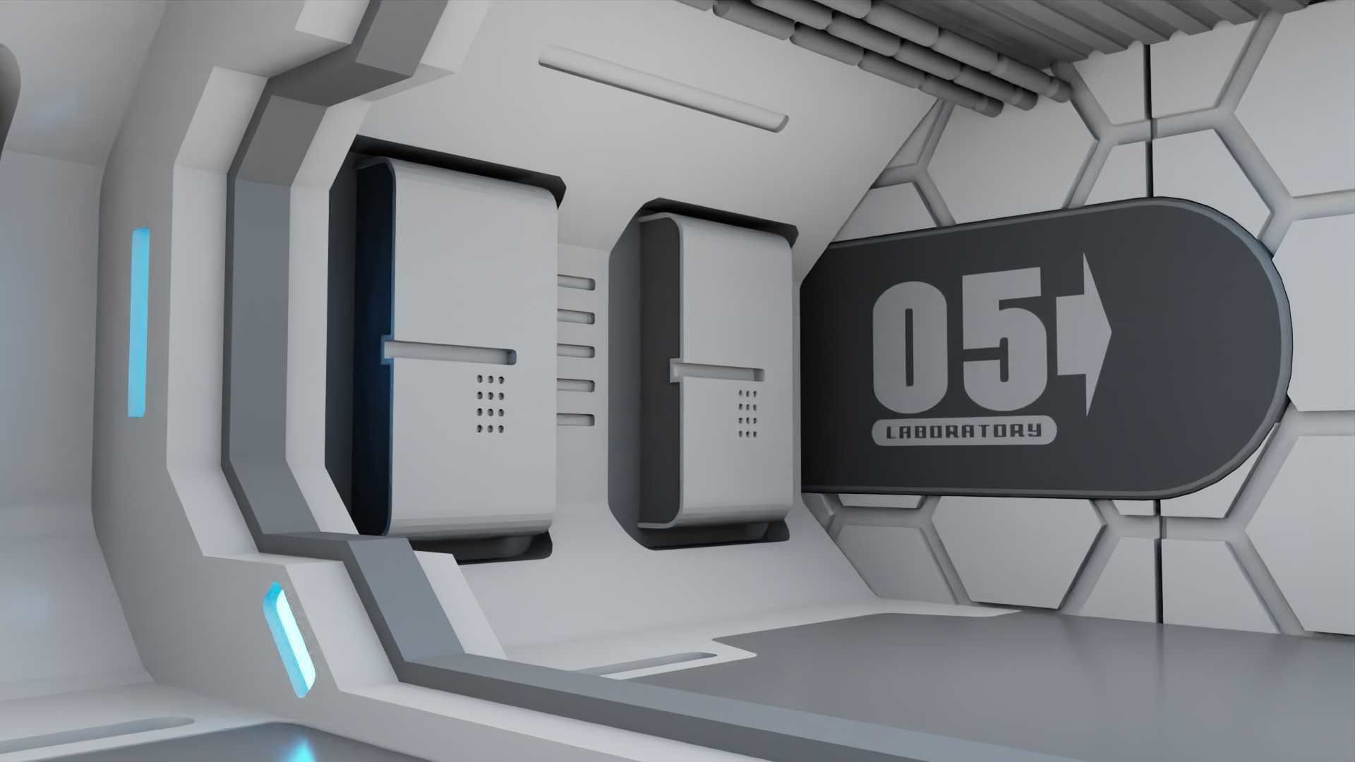  FUTURISTIC INTERIOR 3D model_20