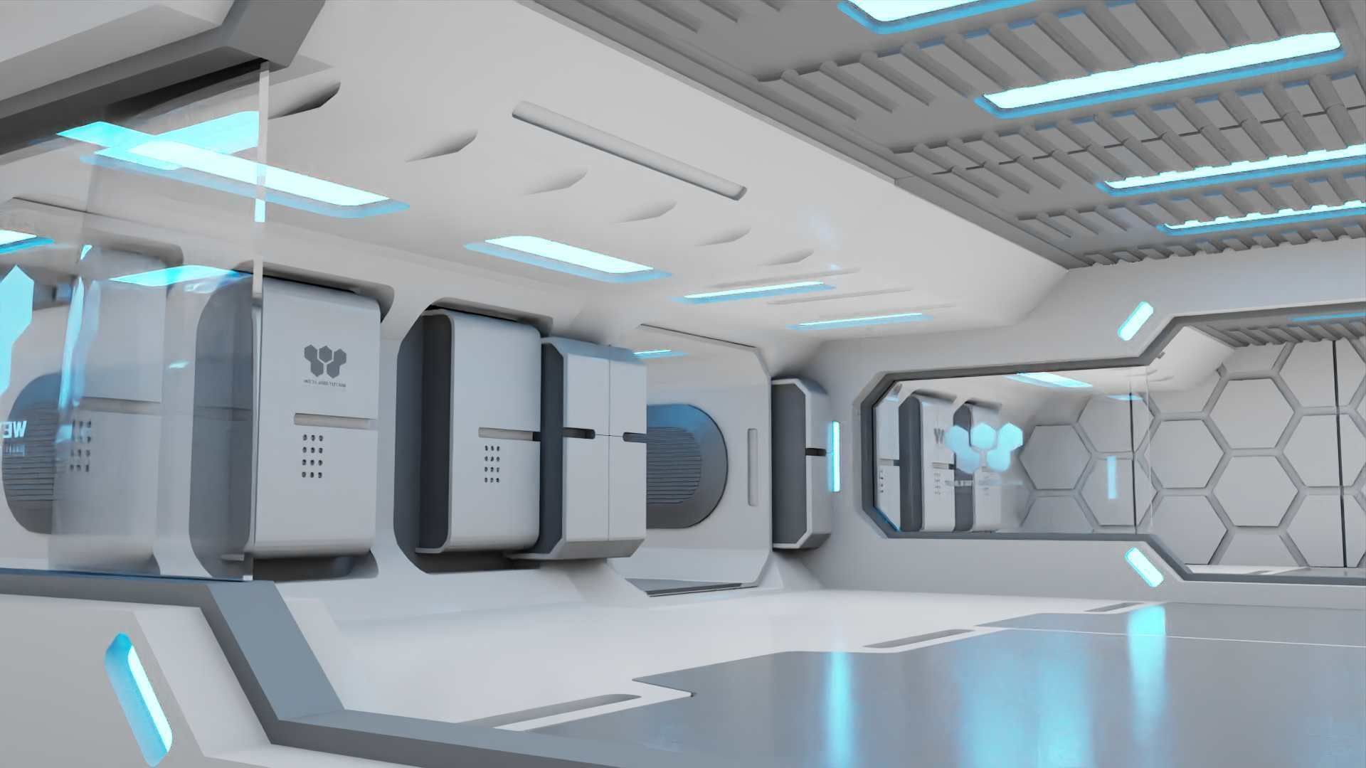  FUTURISTIC INTERIOR 3D model_15