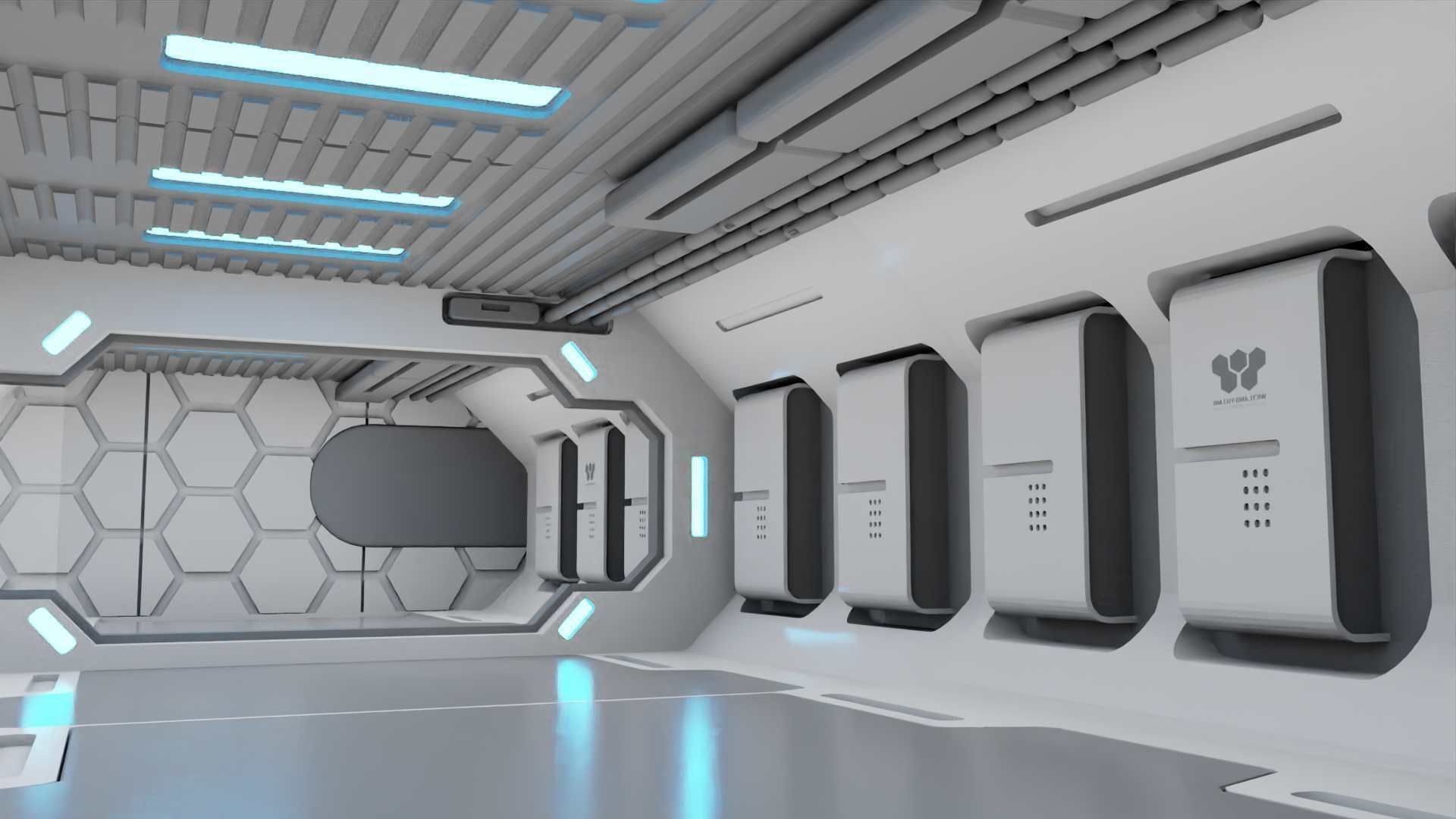  FUTURISTIC INTERIOR 3D model_17