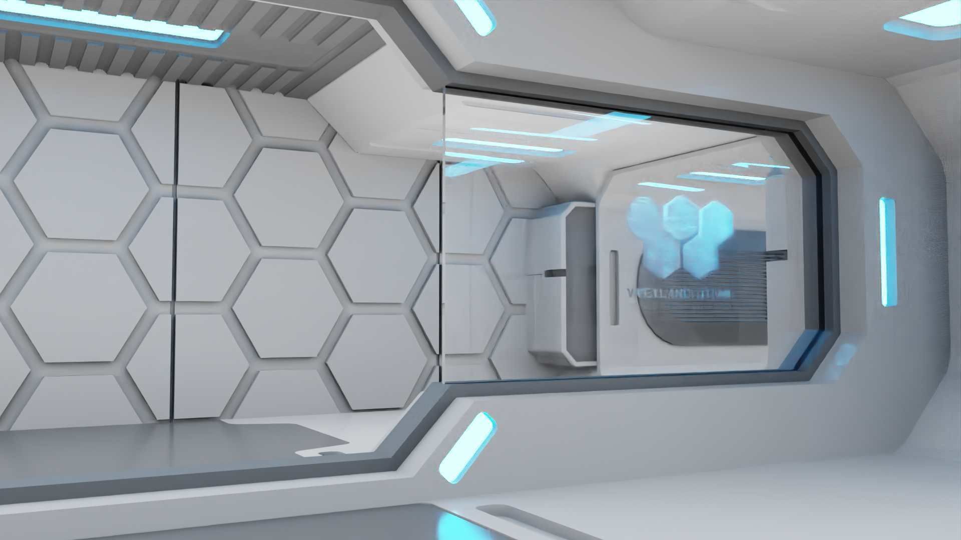  FUTURISTIC INTERIOR 3D model_24