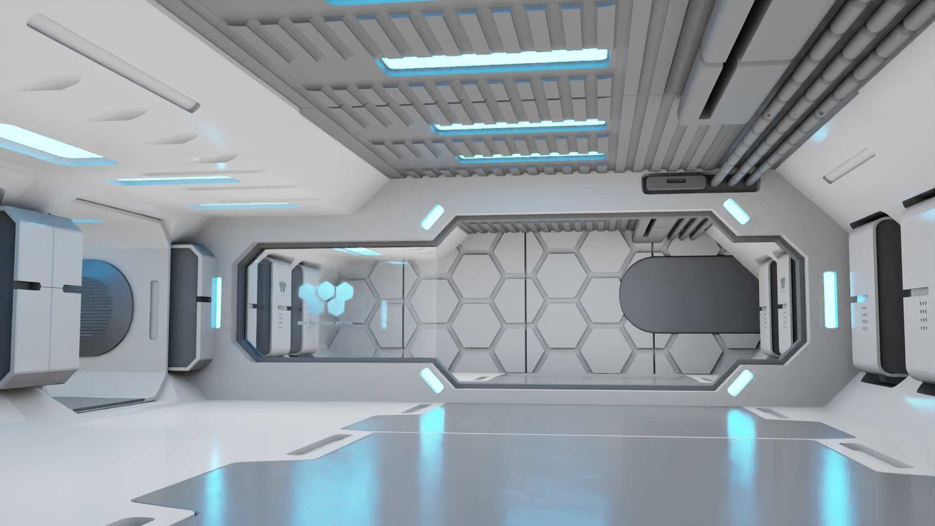  FUTURISTIC INTERIOR 3D model_16