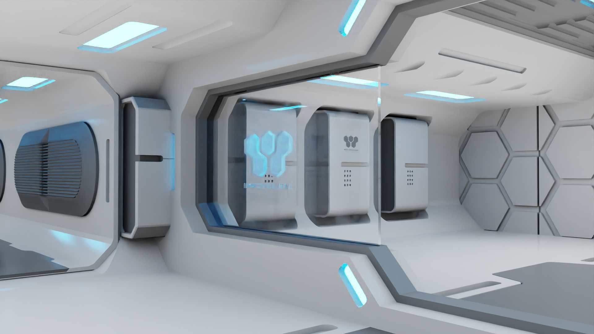  FUTURISTIC INTERIOR 3D model_12