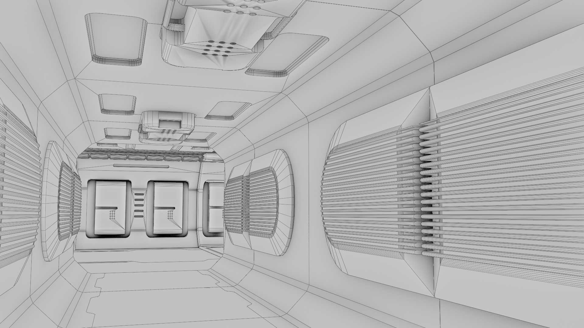  FUTURISTIC INTERIOR 3D model_36