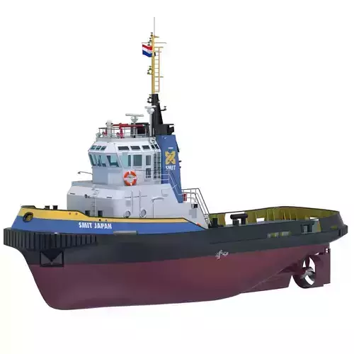 Harbour Tug Smit Japan 3D model
