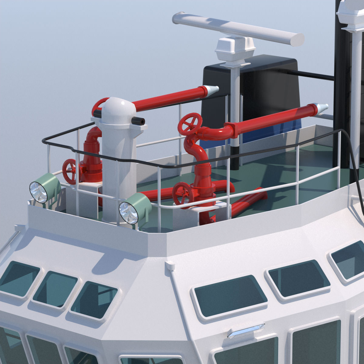 Harbour Tug Smit Japan 3D model_16