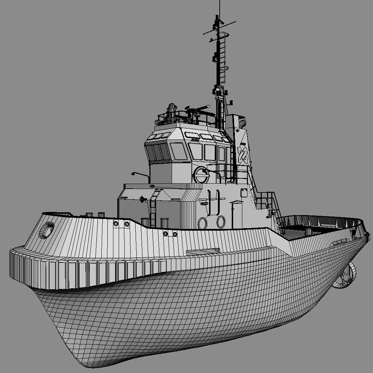 Harbour Tug Smit Japan 3D model_7