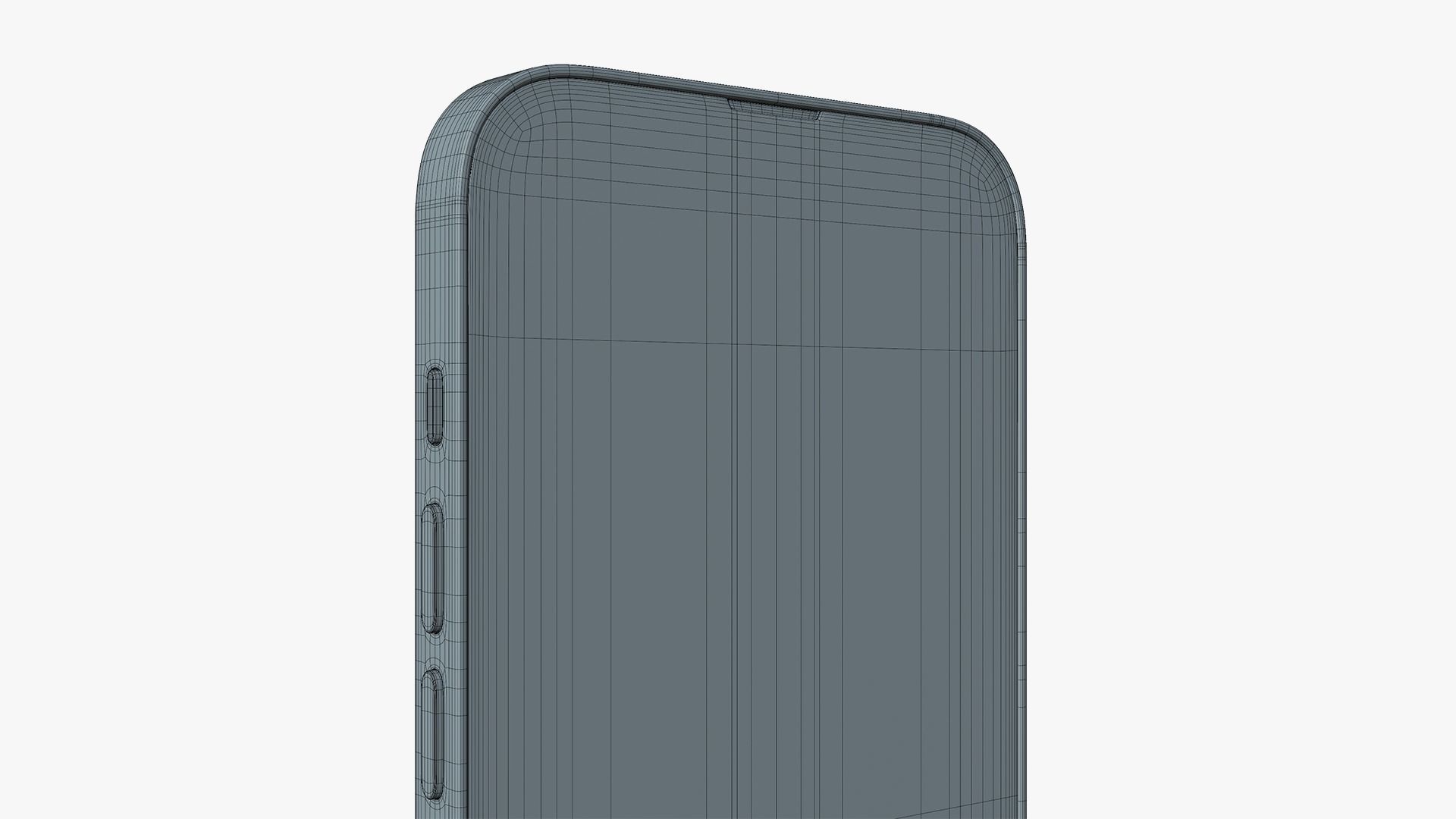 iPhone 14 Blue Low-poly 3D model_15