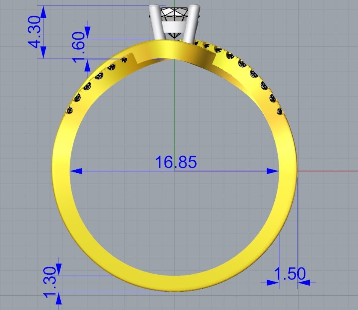 Ring 3DM STL OBJ model for 3D printing and CNC 3D print model_8