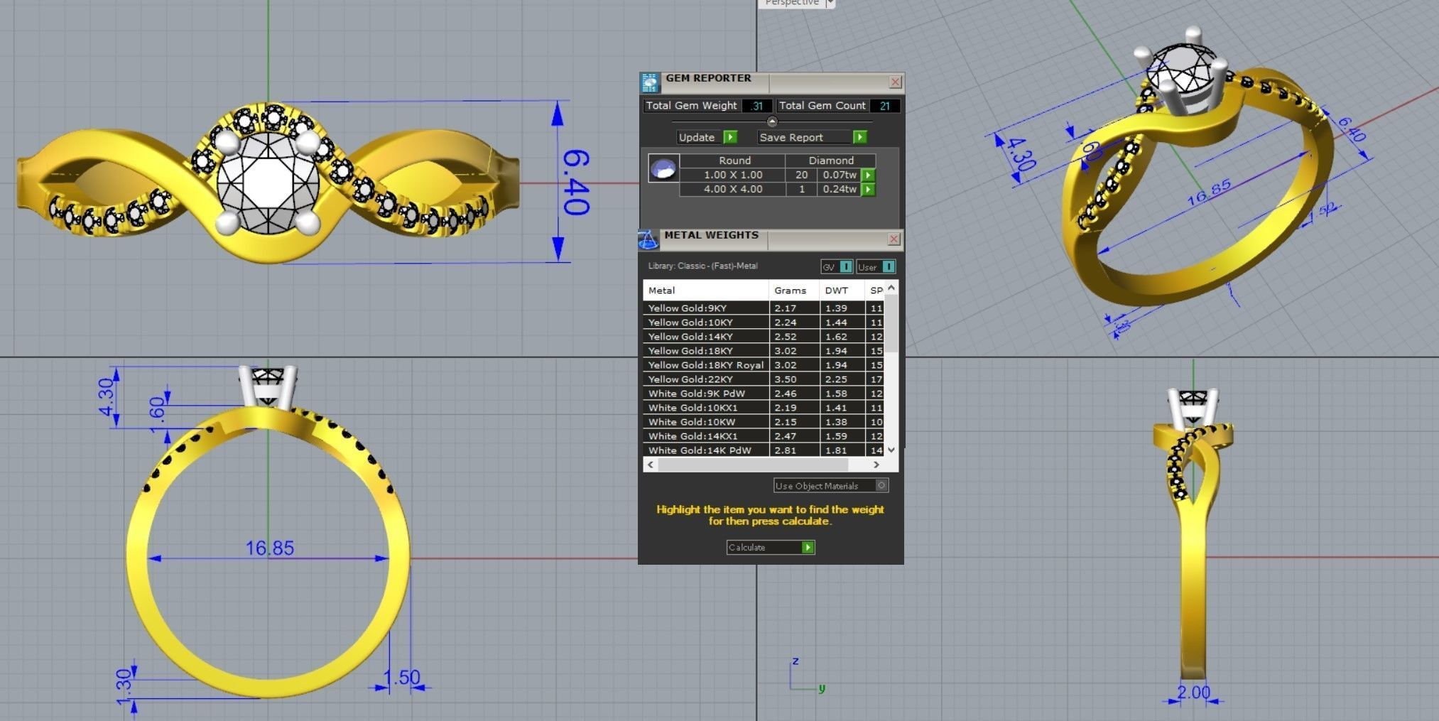 Ring 3DM STL OBJ model for 3D printing and CNC 3D print model_6