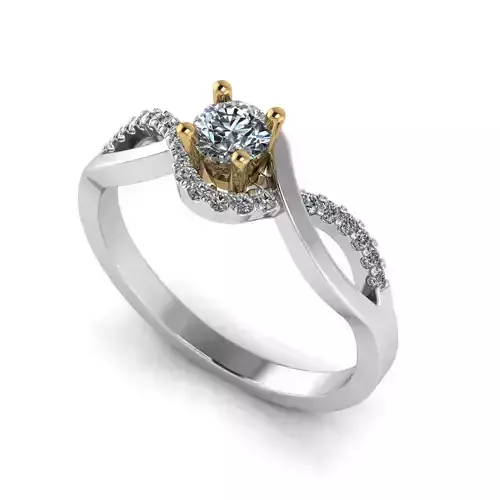 Ring 3DM STL OBJ model for 3D printing and CNC