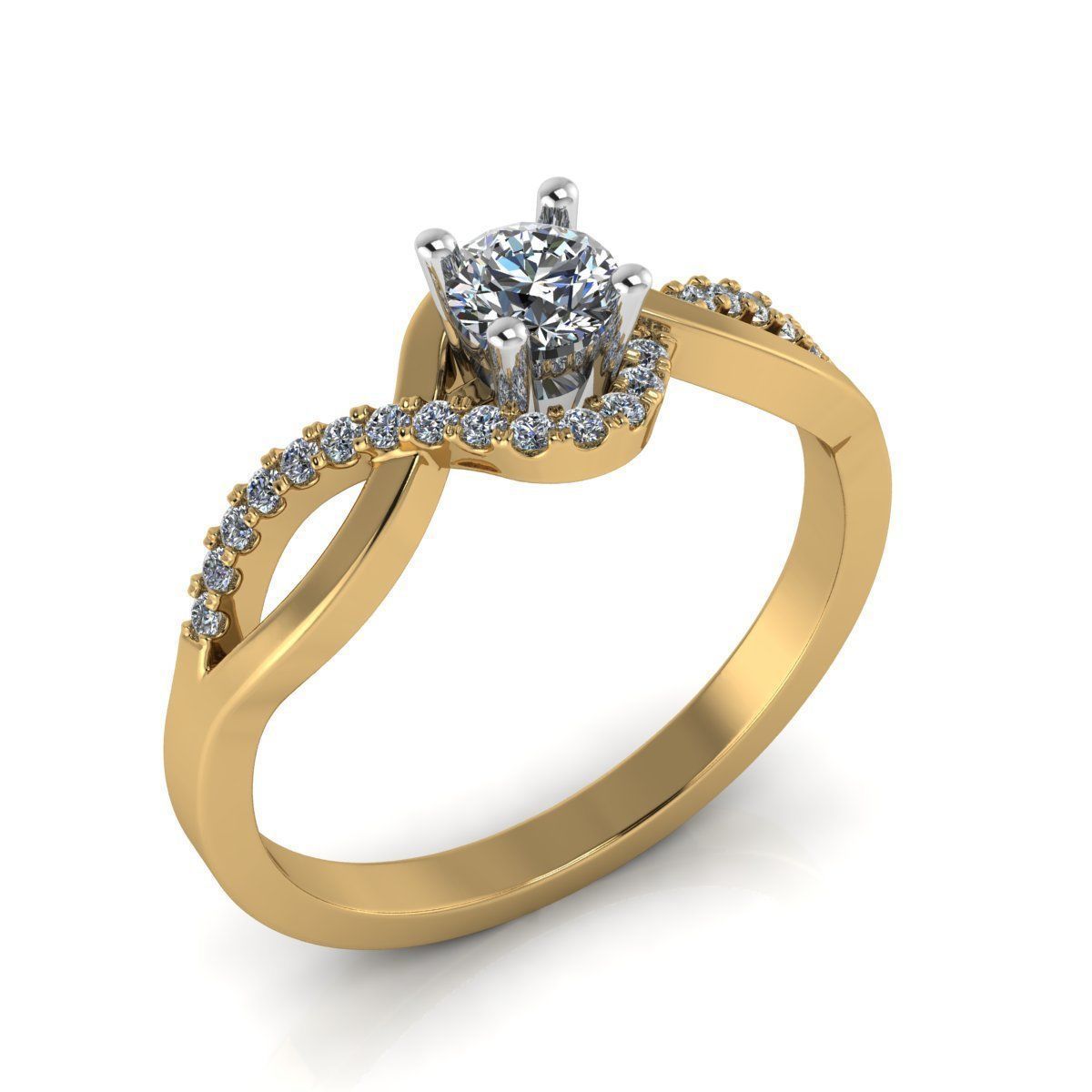 Ring 3DM STL OBJ model for 3D printing and CNC 3D print model_5