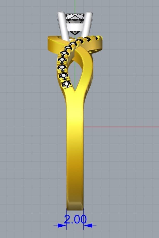 Ring 3DM STL OBJ model for 3D printing and CNC 3D print model_9
