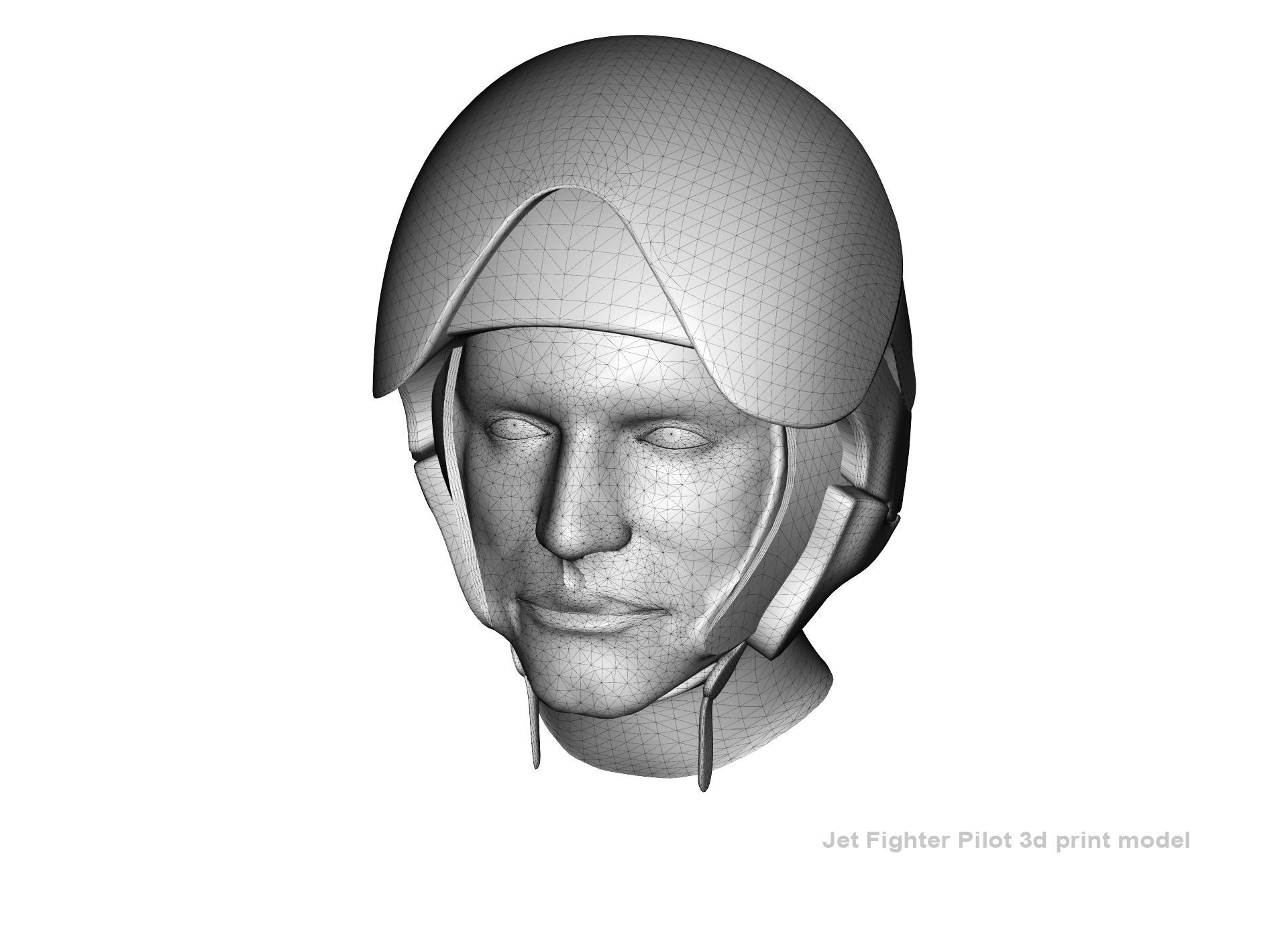 Jet Fighter Pilot  3D print model_5