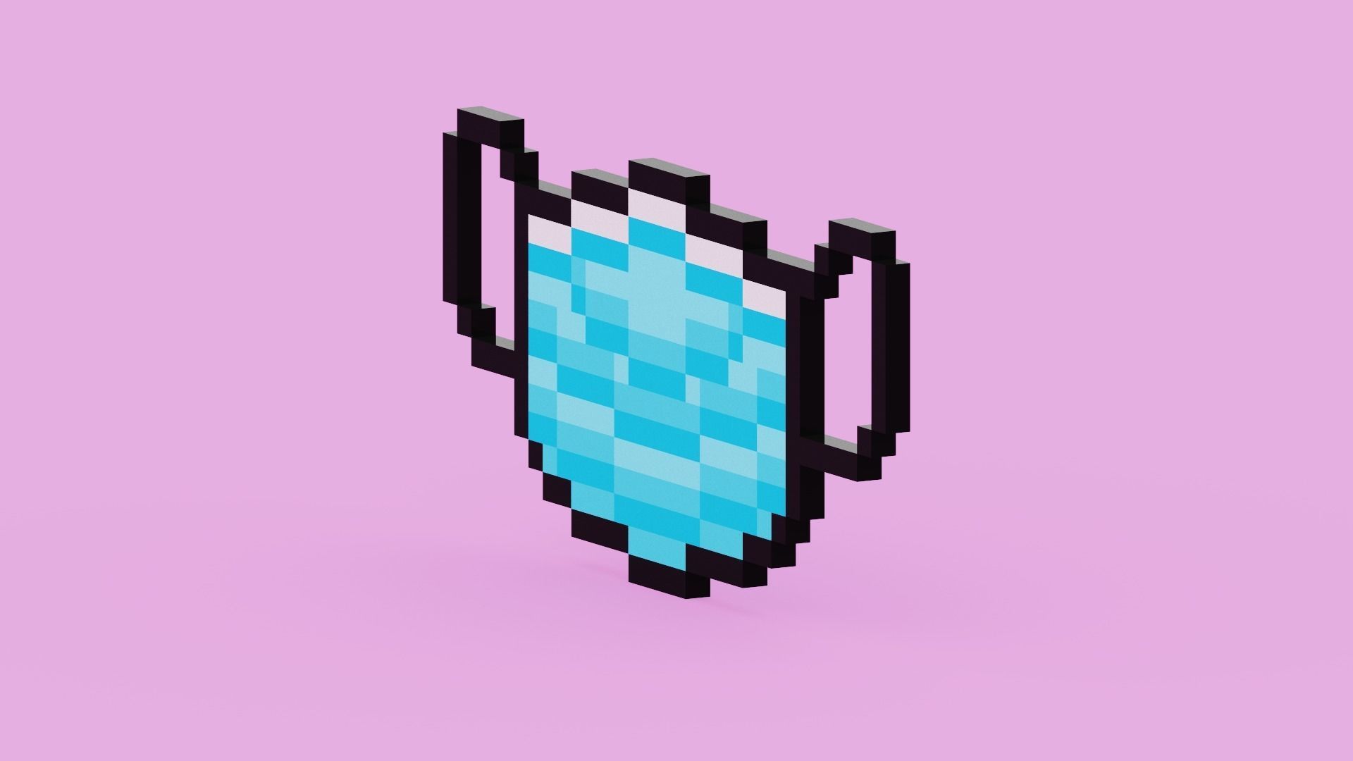 Pixel Surgery Mask Low-poly 3D model_8