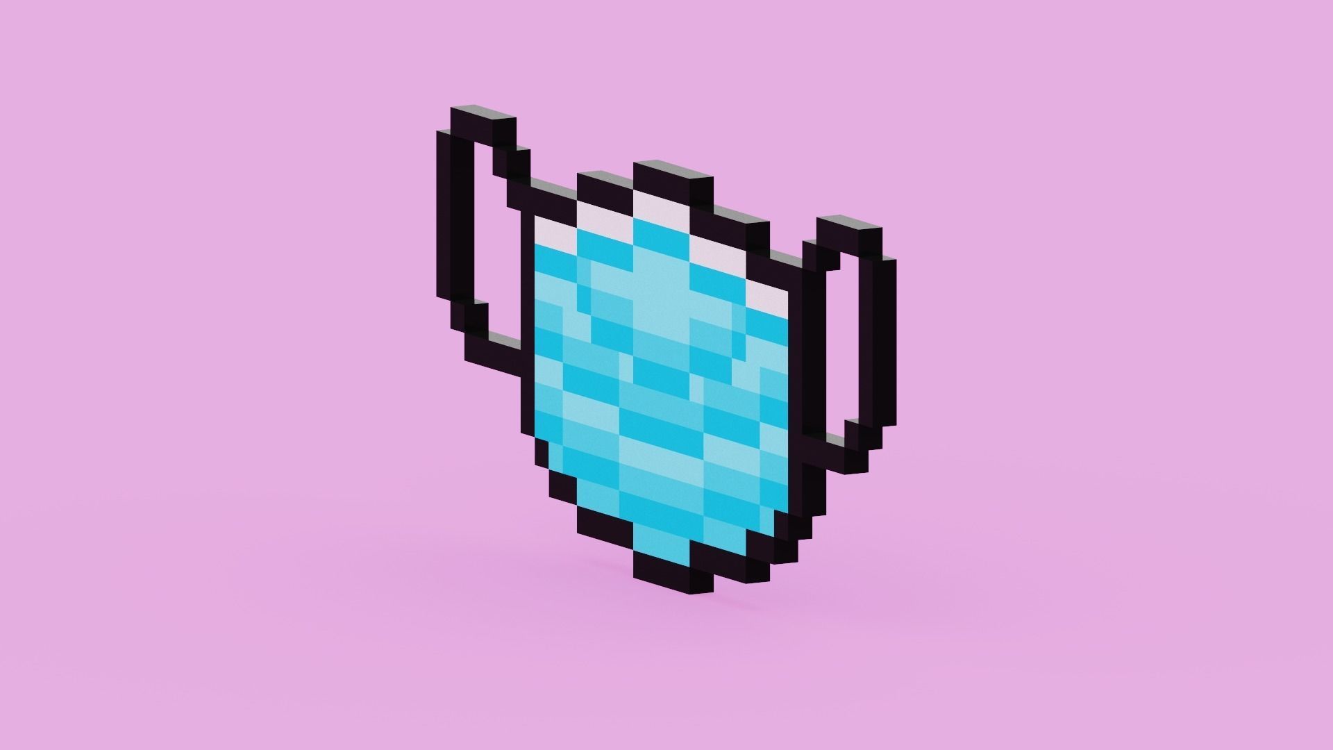 Pixel Surgery Mask Low-poly 3D model_2