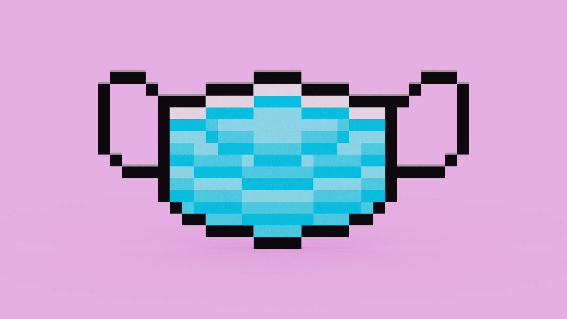 Pixel Surgery Mask Low-poly 3D model_6