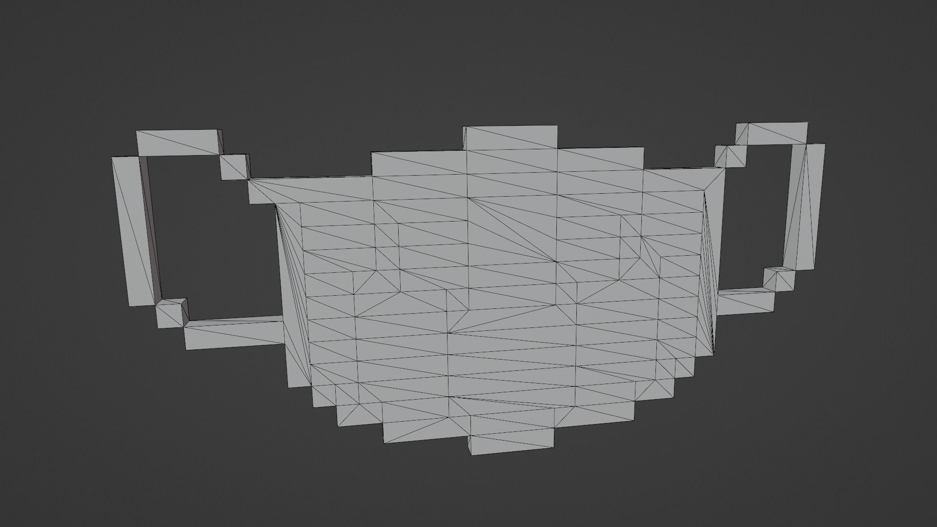 Pixel Surgery Mask Low-poly 3D model_12