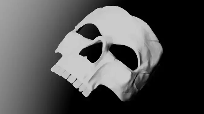 Half Skull Mask  3D print model