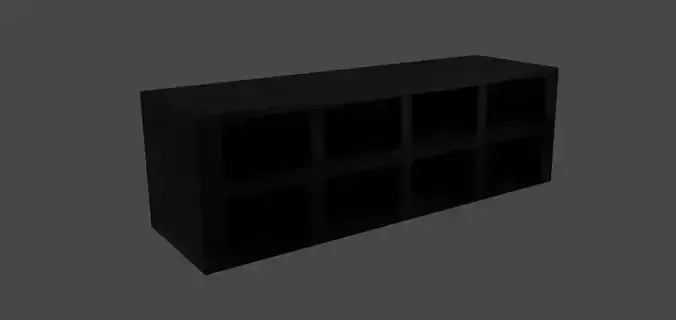 Low Poly Storage Cabinet 2x4