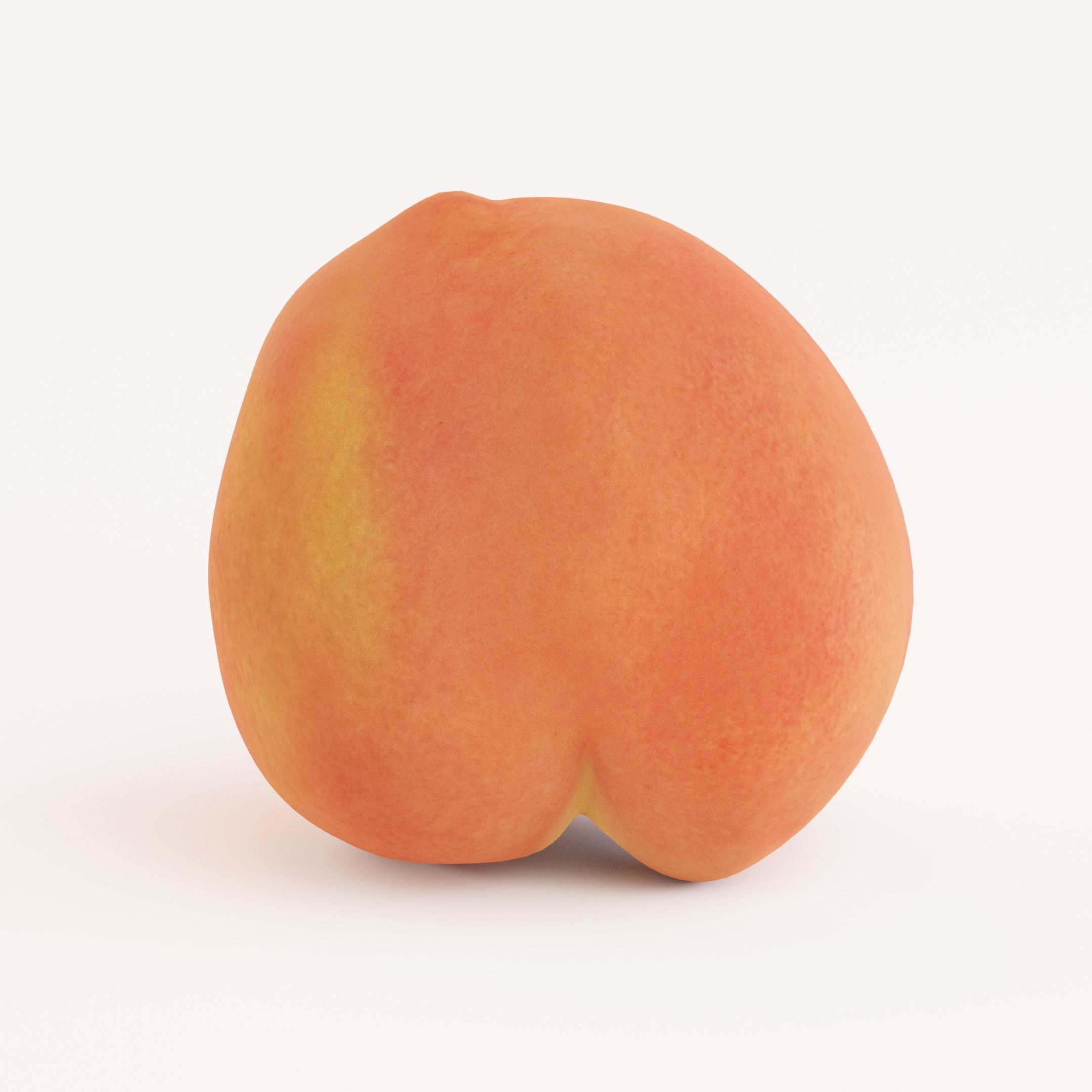 Peach 3D model_4