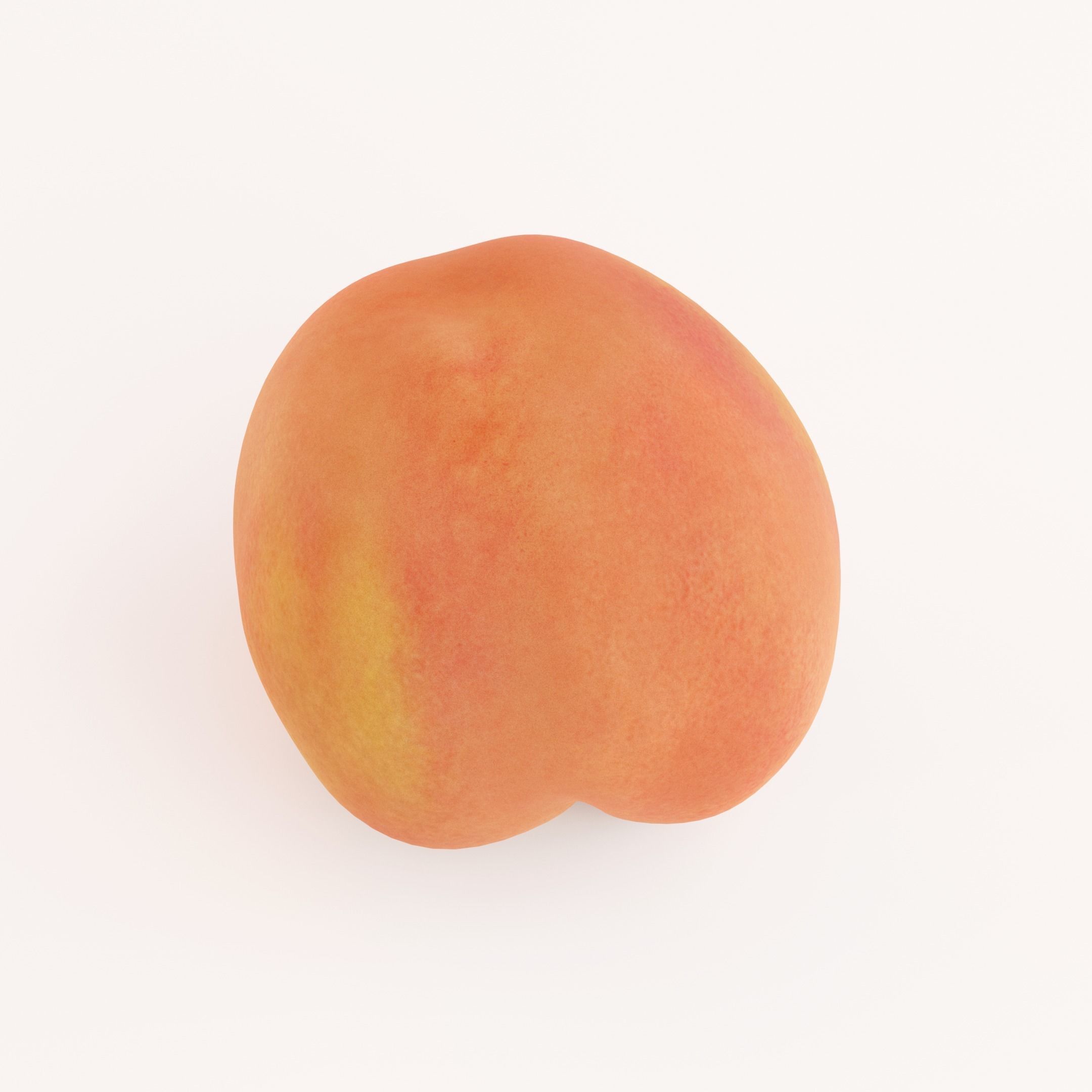 Peach 3D model_5