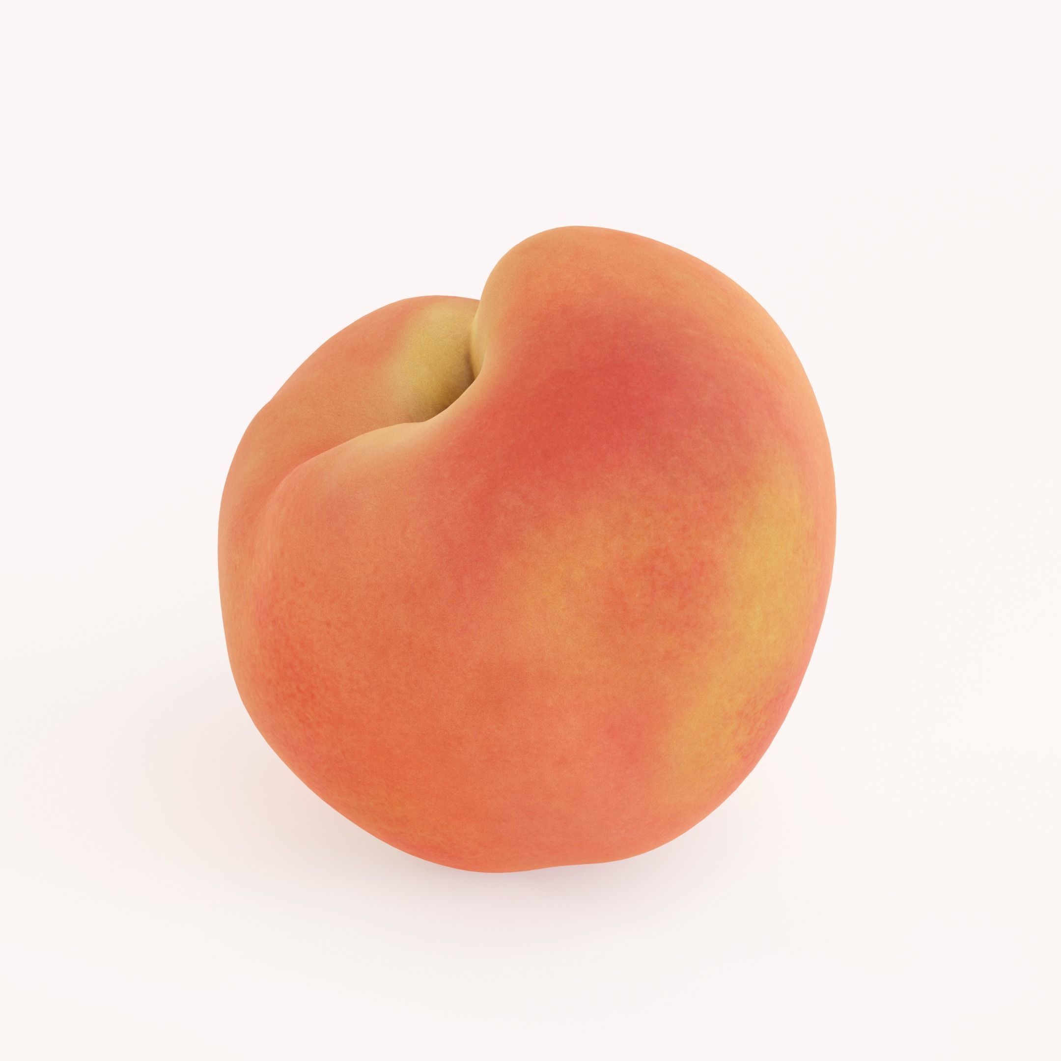 Peach 3D model_2